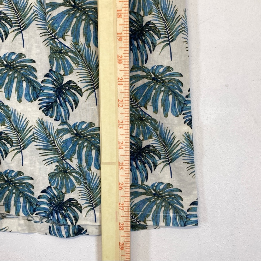 Island Shores Tropical Leaf Print Men's Shirt Size M - Picture 8 of 16